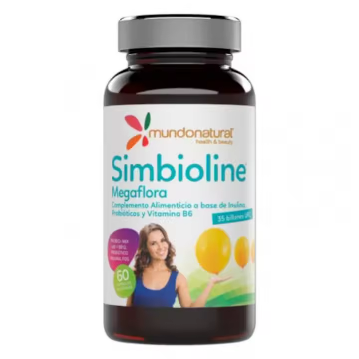 Simbioline Megaflora Vientre Plano 60 Cápsulas Mundo Natural - 1