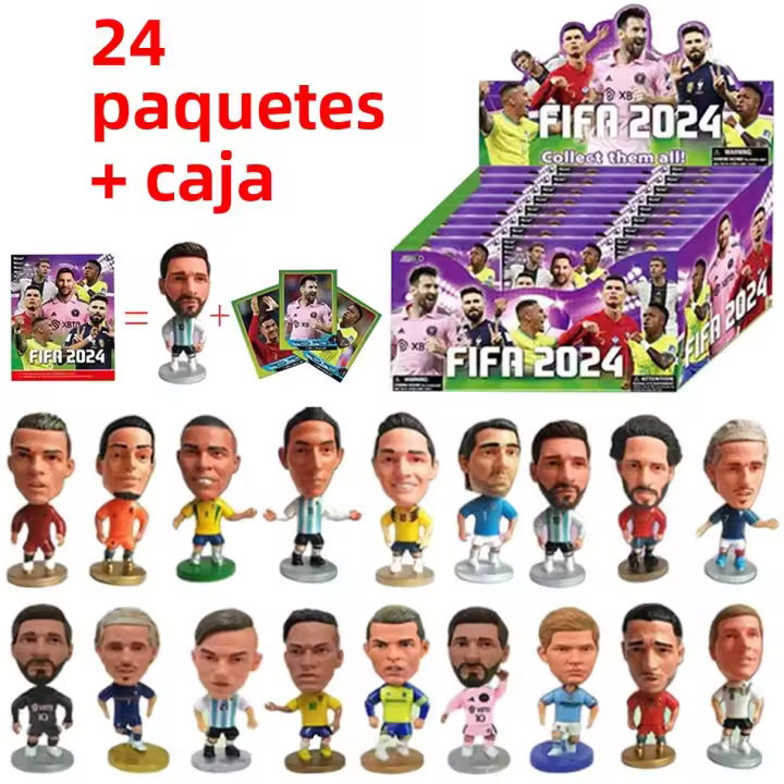 Figura De Acción De Fútbol Estrella FIFA C.Ronaldo Messi Mbappe Caja Sorpresa Juguete Para Fanáticos Del Fútbol Colección De Modelos PVC Regalo Para Niños Y Adultos - 1
