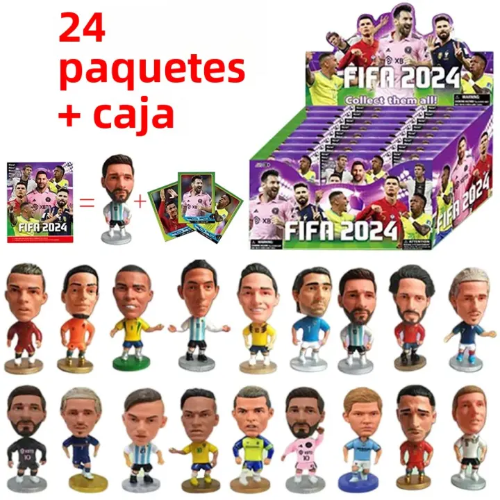 Figura De Acción De Fútbol Estrella FIFA C.Ronaldo Messi Mbappe Caja Sorpresa Juguete Para Fanáticos Del Fútbol Colección De Modelos PVC Regalo Para Niños Y Adultos - 1