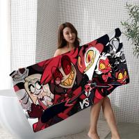 Toalla De Playa Microfibra H-Helluva Boss Terror Absorbente Rápida Secado Suave Yoga Natación Resort Escalada Toalla De Cuidado Personal Tamaño 76x182 Cm - details 3