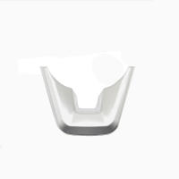 Cubierta De Volante Para Toyota Land Cruiser 300 LC300 2021-2023 Accesorios De Fibra De Carbono Plateado Adornos Internos ABS - details 5