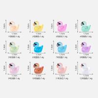 50Pcs Pato Miniatura Luminosa Con Gafas De Resina Para Decoración DIY De Hogar Y Micro Paisaje Figuras De Animales Estilo Pastoral - details 1