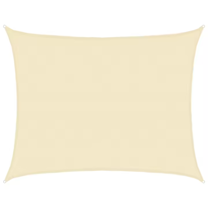 Toldo de Vela crema HDPE 160g/m² 6x8 m - 1