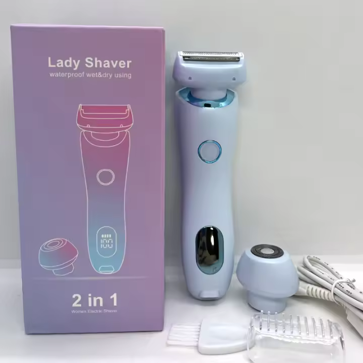 Rasuradora Eléctrica Para Mujer 2 En 1 Trimmer De Bikini Y Pelacabello Para Axilas Y Piernas IPX7 Impermeable Carga Rápida Recargable - 1