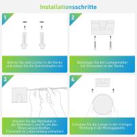 Lámpara De Techo LED De Montaje Plano Redonda 18W/24W/36W/48W Para Dormitorio Cocina Baño Garage Sala De Estar Iluminación Diaria Moderna Y Ahorradora De Energía - details 11