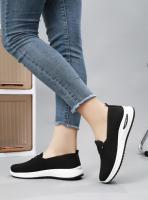 Zapatos Casuales Para Mujer En Color Rosa Zapatos De Malla Transpirables Y Moda Para Caminar Y Correr Zapatillas Planas Vulcanizadas 2024 - details 13