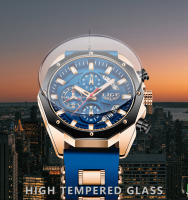 Reloj Deportivo De Lujo Para Hombre LIGE 2025 Reloj De Cuarzo Impermeable Con Cronógrafo Y Fecha Correa De Silicona Moda Y Casual - details 2