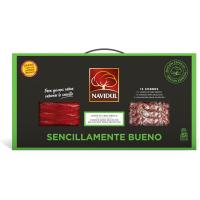 Navidul Maletín de Jamón de Cebo Ibérico 4x75g, Chorizo Gran selección 4x75g y Salchichón Gran selección, Freshpack envasado al vacío - 4x75g Total 900 gr - details 0