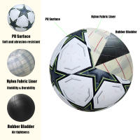 Balón De Fútbol Profesional 2024 Tamaño 5 Y 4 Calidad Superior PU Suave Juego Exterior Liga Deportiva Entrenamiento Partido - details 4