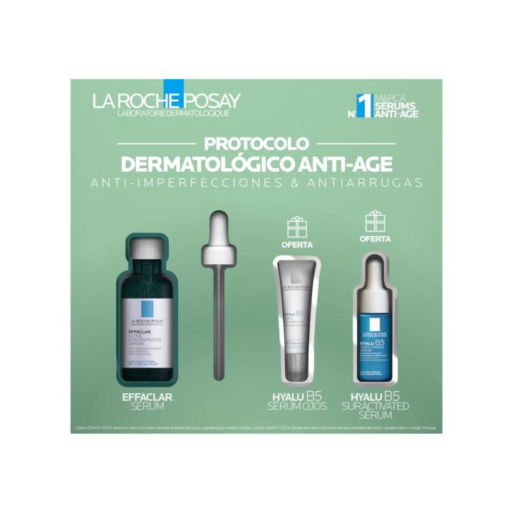 La Roche Posay Cofre Anti-imperfecciones & Antiarrugas: Effaclar Serum +Hyalu B5 Serum +Hyalu B5 Eye Serum — oferta en Miravia