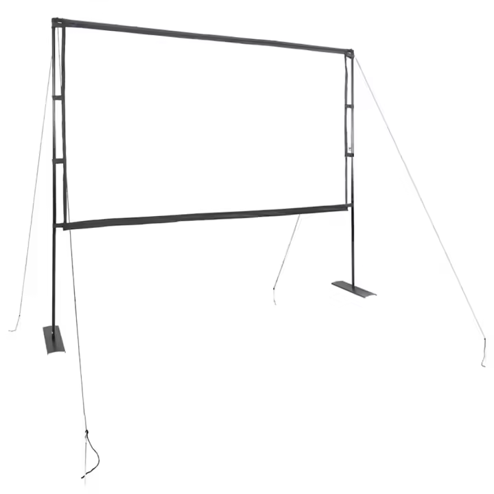 vidaXL Pantalla de proyección con soportes en dimensiones 108'' (16:9)/90'' (16:9)/89'' (1:1) y más | práctico organizador multiusos diseño compacto funcional - 1