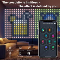 Luces Inteligentes USB Para Cortina 63x63 Pulgadas (1.6x1.6m) 256 LEDs Programables Por App Cambio De Color Con Sincronización Musical DIY - details 5