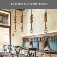 Lámpara Colgante Vintage Edison E27 De Hilo De Lino Retro Estilo Americano Iluminación Creativa Para Decoración De Loft Y Hogar - details 6