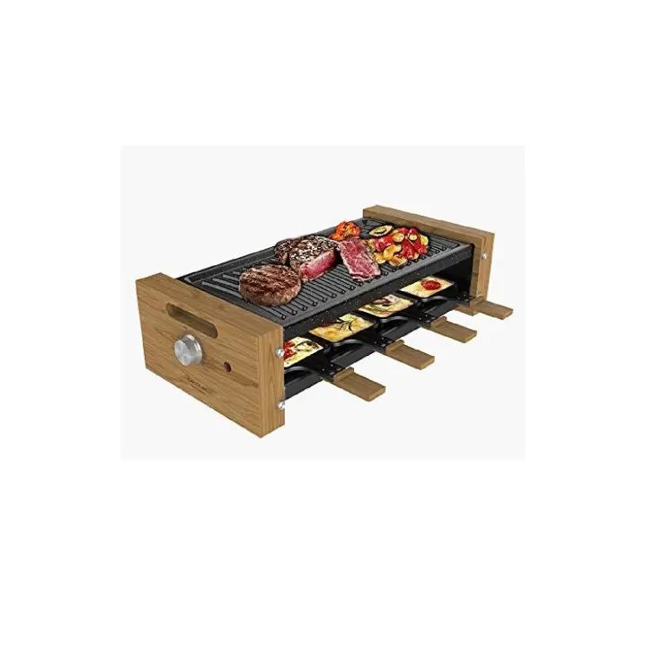 Cecotec Raclette Raclette Cheese&Grill 8200 Wood Black - 1