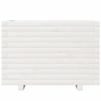 vidaXL Jardinera madera maciza de pino blanco 70x40x49,5 cm - details 3