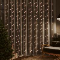 vidaXL Cortina de Luces de Carámbano con 8 Funciones Adorno de Navidadido Color Multicolor,  Blanco frío,  Blanco cálido y mas - details 2
