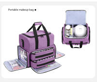 Organizador De Esmaltes De Uñas Con Bolso Doble Capa Almacenamiento De Accesorios De Manicura Capacidad Para 80 Botellas Con 2 Bolsas Desmontables - details 4