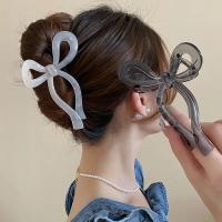 1/2 Pcs Clip De Pelo Acrílico Con Lazo Y Patrón Geométrico Para Mujer Accesorios De Cabeza Retro Para Updo Clips De Tiburón - details 5