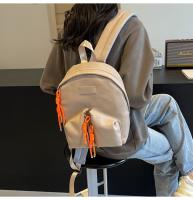 Nueva mochila de moda con contraste de Colores, estilo Korean, informal, primera, de gran capacidad, para estudiantes universitarios, para Mujer - details 16