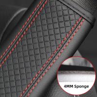 Almohadilla De Cinturón De Seguridad De Cuero PU Para Coche Cubierta De Hombro Transpirable Protección Accesorios De Automóvil Interior - details 6