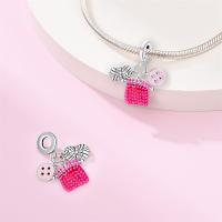 Reloj De Desayuno Con Encantos Diarios De Plata 925 Pendientes De Cuentas Exquisitos Para Pulseras DIY Joyería Colores Plata Rosa Azul Morado Rojo - details 2