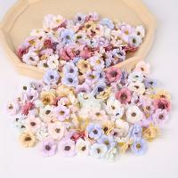 50Pcs Cabezas De Rosas Artificiales Multicolores Miniatura En Seda Para Decoración De Hogar Bodas Artesanía Wreath Regalos Accesorios - details 2