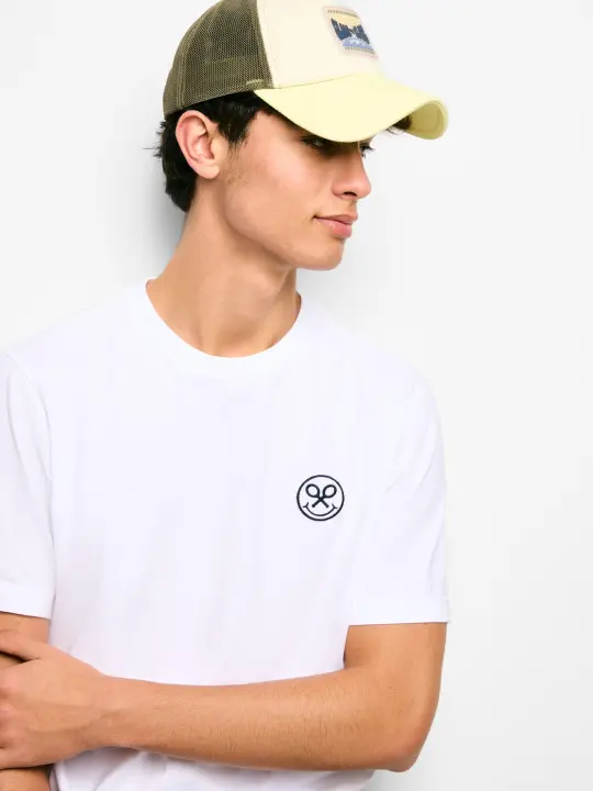 Silbon - Camiseta logo smile blanca - 1