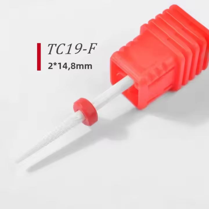 Bits De Uñas De Cerámica Para Taladro Eléctrico Herramienta De Manicura Y Pedicura Cuchilla De Pulido Para Cutícula Y Polvo De Uñas - 1