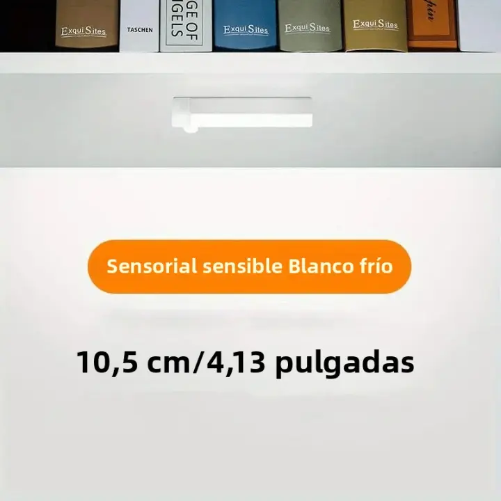 Luz Nocturna Para Dormitorio Con Sensor De Movimiento USB Para Iluminación De Armario Y Gabinete De Cocina Luz De Pared Rectangular Recargable LED - 1