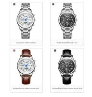 Reloj De Pulsera De Lujo Para Hombre GUANQIN 2025 Acero Inoxidable Impermeable Con Fase Lunar Y Calendario Marcas Arábigas Cristal De Zafiro - details 5