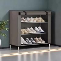 Estante De Zapatos Multicapa Resistente Al Polvo Económico Para Guardar Zapatillas Y Calzado Interior Espacioso Con Almacenamiento De Tela Fácil De Montar - details 0
