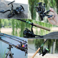 Carrete De Pesca Sougayilang 4000 Reel Ligero De 4BB 5.2:1 Para Carpas Y Oceano Playa Lago Reservorio Río Mano Doble - details 16
