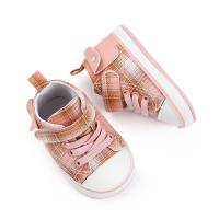 Zapatillas De Lona Para Bebé Primera Caminata Suave Algodón Moda Casual Zapatillas De Pre-walking Para Niños Y Niñas 0-6-12 Meses Azul/Negro/Rosa - details 11