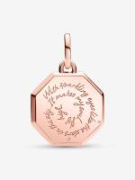 Pandora ME - Baño de Oro Rosa de 14K Pandora - Charm Medallón de Ojos Brillantes - details 0