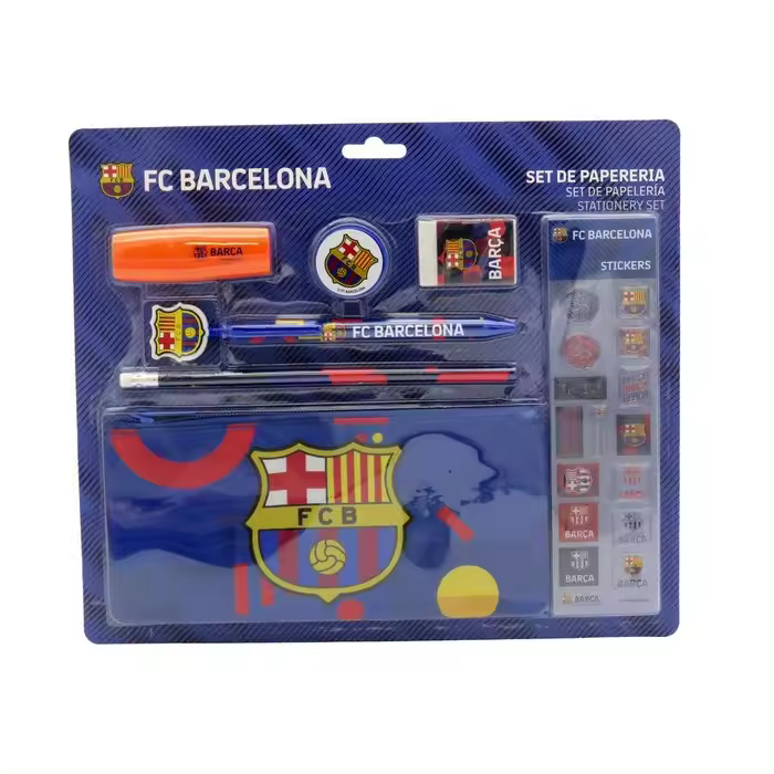 CYP SET DE PAPELERIA CON PEGATINAS FC BARCELONA SET ESCOLAR - 1
