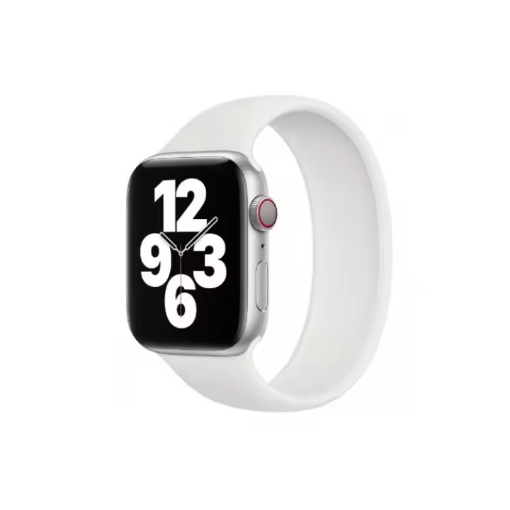 Correa Apple Solo Loop (40 mm) para Watch Series 6 y SE - Blanca, tamaño 9 (L) - 1