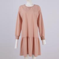 Vestido De Mujer Otoño Manga Larga Pullover Cuello Redondo Rib Knit Patchwork Suéter Cómodo Casual Mini Vestidos Estilo Vintage - details 39