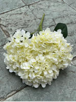 Gran Tamaño 5 Cabezas De Flores Artificiales Hydrangea En Blanco Y Rosa Para Boda Decoración De Fiesta En Casa Flores Silken Para Arreglo De Novia - details 28