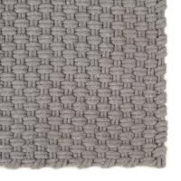 vidaXL Alfombra rectangular algodón 160x230 cm Color Natural,  Antracita,  Gris y mas Alfombras de área  Alfombra de Piso para Sala de Estar Dormitorio Habitación Salón - details 0