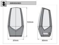 Motorline Professional - Lámpara destellante LED MP205 Universal para puertas de garaje  Funcionamiento fijo o intermitente seleccionable  Multi-voltaje 12v/24v/220v  Color naranja  Angulo ajustable, instalación en muro o base horizontal - details 1