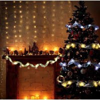 Cinta De Navidad Con Luces Faeira Para Decoración DIY De Navidad Y Año Nuevo Ornaments Para Árbol Y Casa Decoración Xmas - details 3