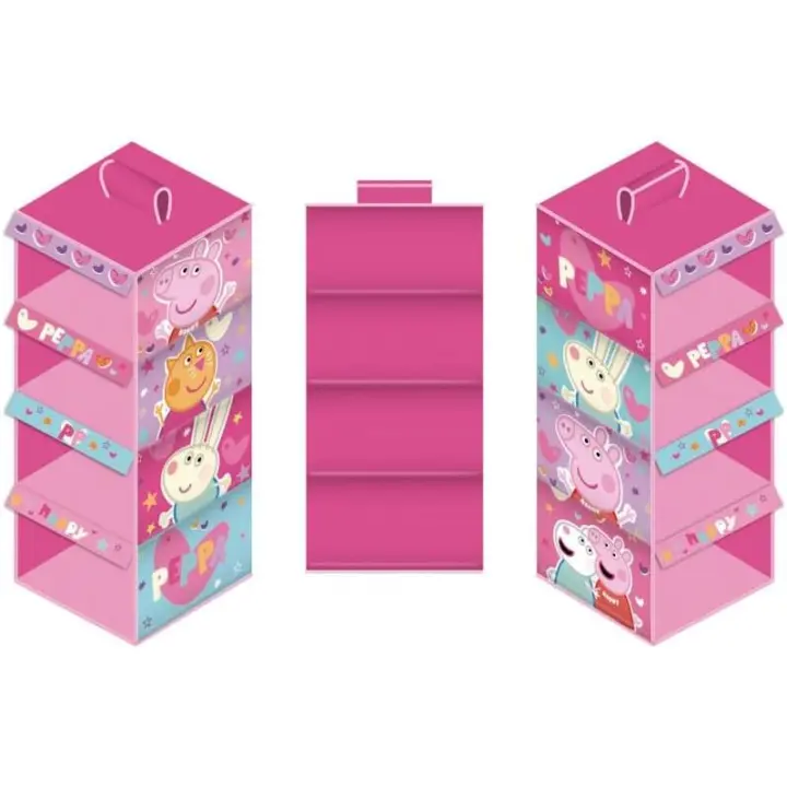 Arditex Organizador Peppa Pig Armario 4 Huecos 29 X 28 X 65 Cm - Organización Eficiente - 1