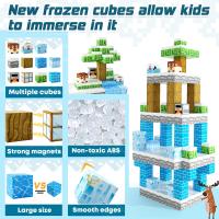 Bloques Magnéticos Construye El Mundo De Los Hielos Edición Frozen Juegos Sensoriales STEM Para Niñas Edad 3+ Castillo De Princesa Juguetes Educativos Para Regalos - details 2