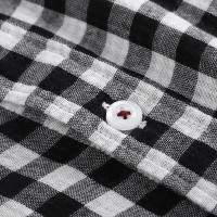 Nueva camisa de manga larga para hombre de talla grande a cuadros informal sin hierro tendencia de camisa de primavera y otoño - details 9