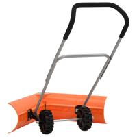 vidaXL Pala quitanieves de doble ángulo mango extensible acero naranja 77 cm - details 3