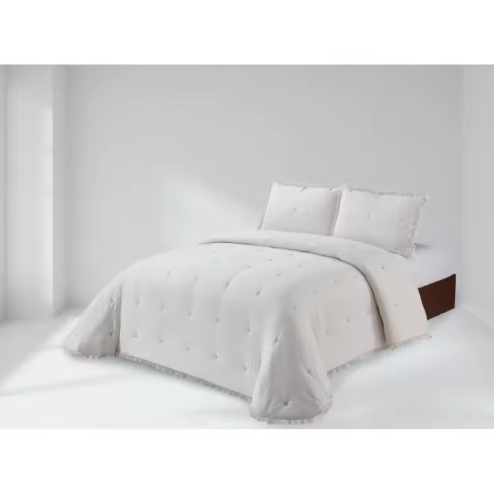 Edredón Bergamo de Clara Vidal (stonewash) para cama de 135 cm. - 1