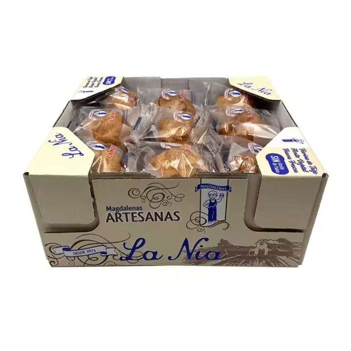 Magdalenas “Artesanas” La Nia Caja de  18 unidades de nuestras Magdalenas Artesanas envasadas individualmente. - 1