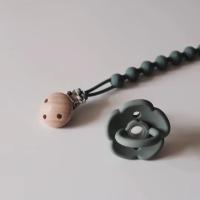 Cadena De Chupete Lindo Para Bebé De Silicona Grado Alimenticio Collar De Mordedor Resistente a Altas Temperaturas Anti-Perdido Juguete Para Bebé - details 11
