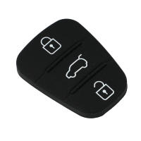 Carcasa De Llave Remoto De Plástico Negro Con 3 Botones Para HYUNDAI I20 I30 Ix35 Ix20 Rio Venga Repuesto De Parche De Goma - details 4