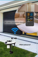 Estación Meteorológica Inteligente WiFi Con Sensor Termómetro Y Higrómetro Para El Hogar Monitor De Calidad Del Aire Y Luz - details 9